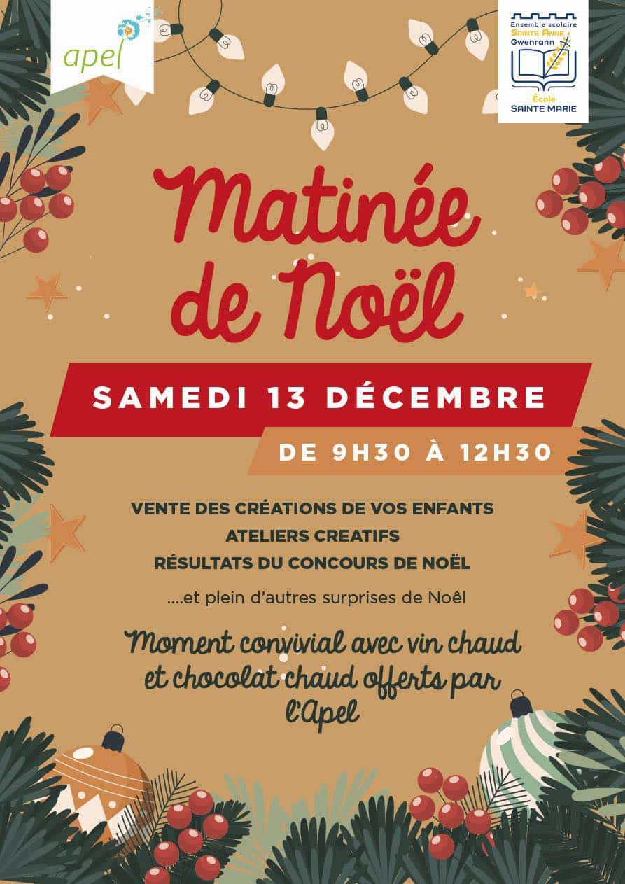 Marché de noël de l’école